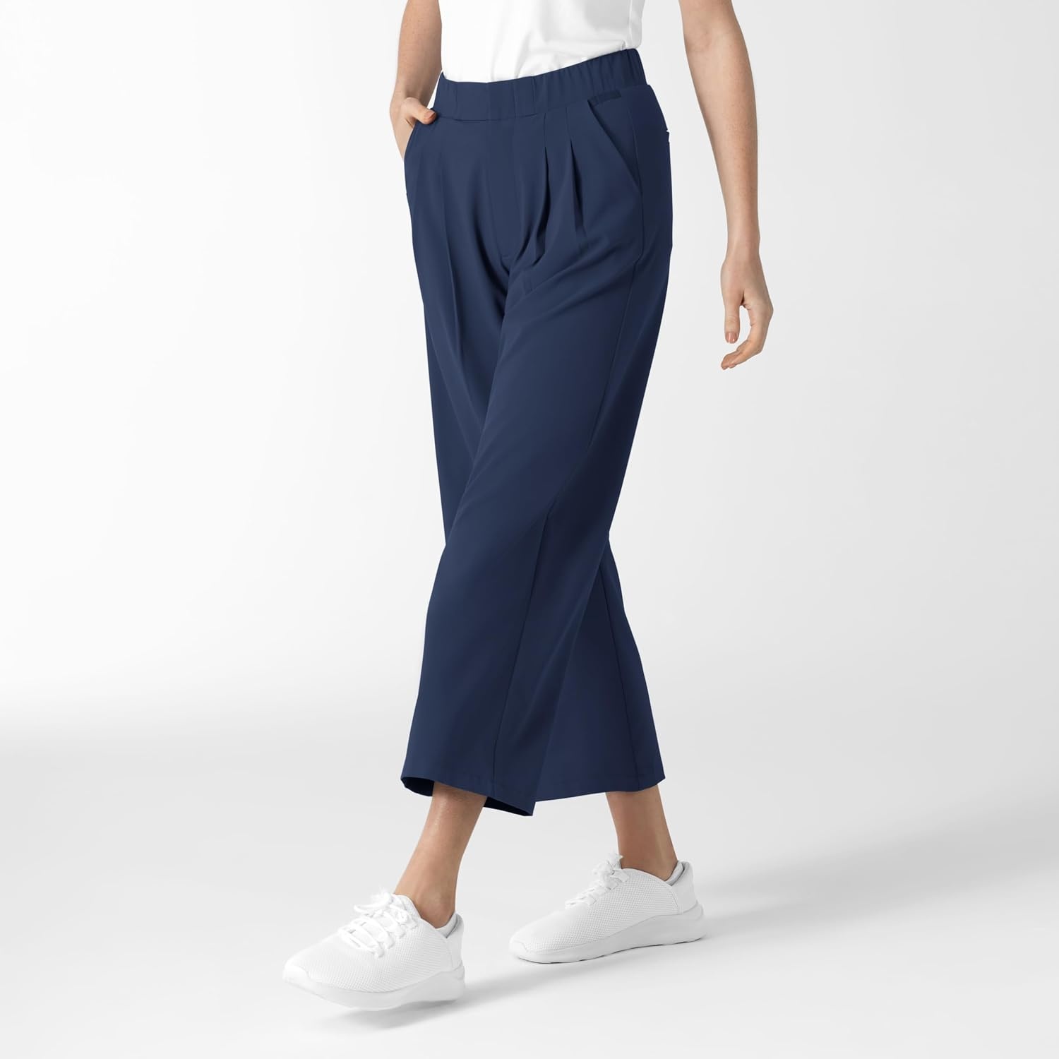 image:imageWink Renew Womens High Waist Slim Leg Scrub PantNavy