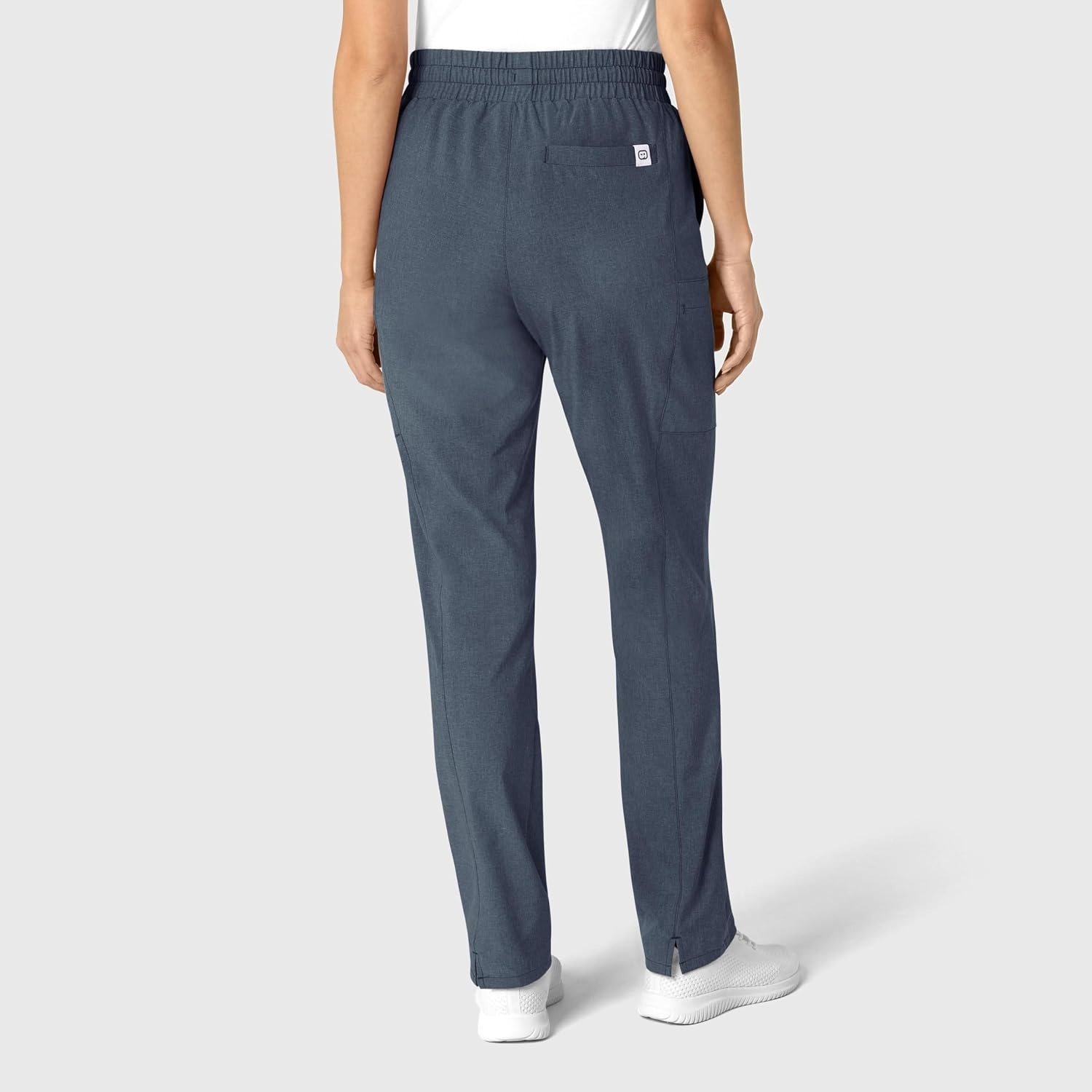 image:imageWink Renew Womens High Waist Slim Leg Scrub PantNavy Heather