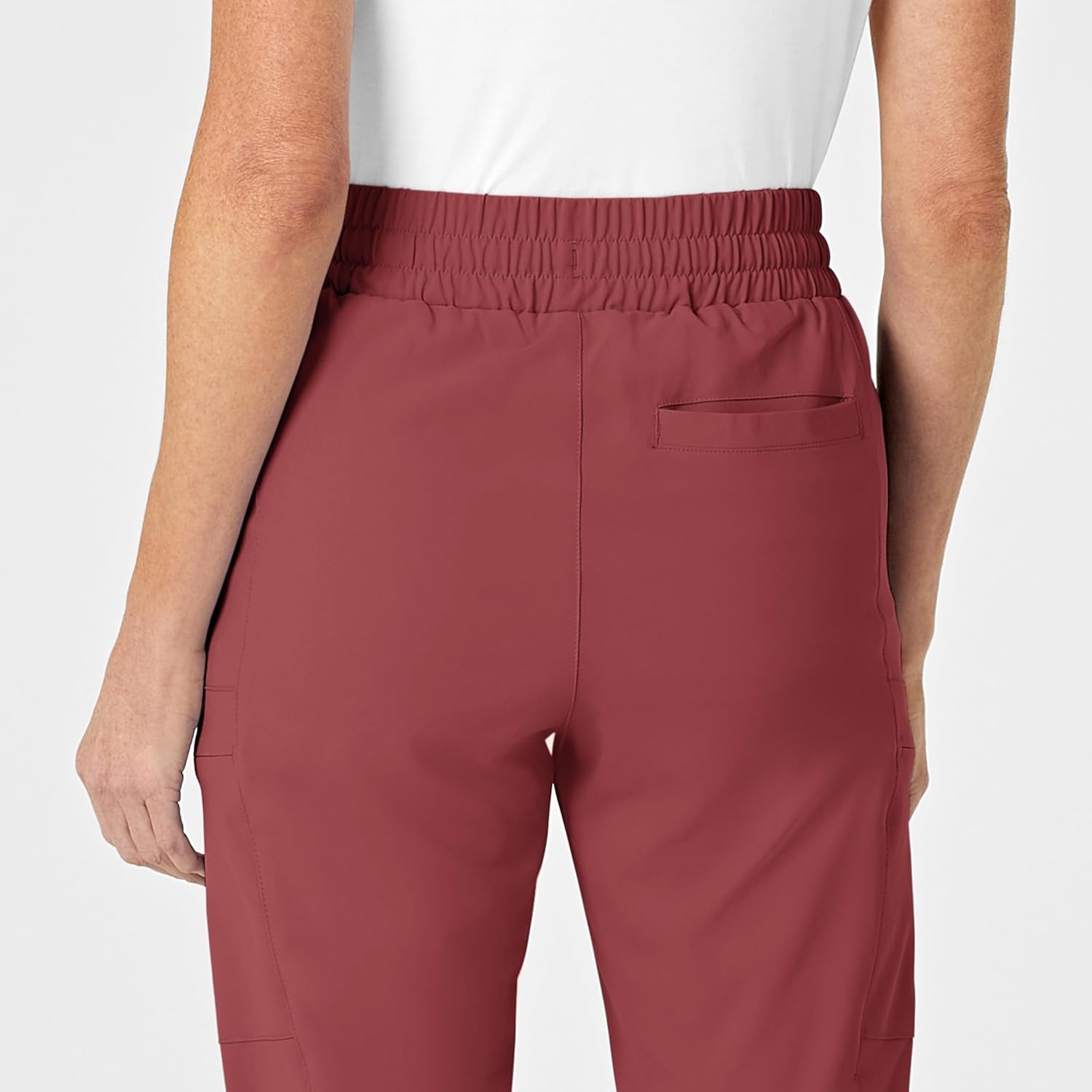 image:imageWink Renew Womens High Waist Slim Leg Scrub PantRuby