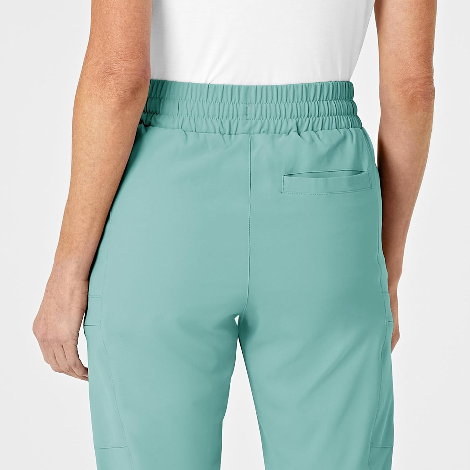 image:imageWink Renew Womens High Waist Slim Leg Scrub PantTurquoise