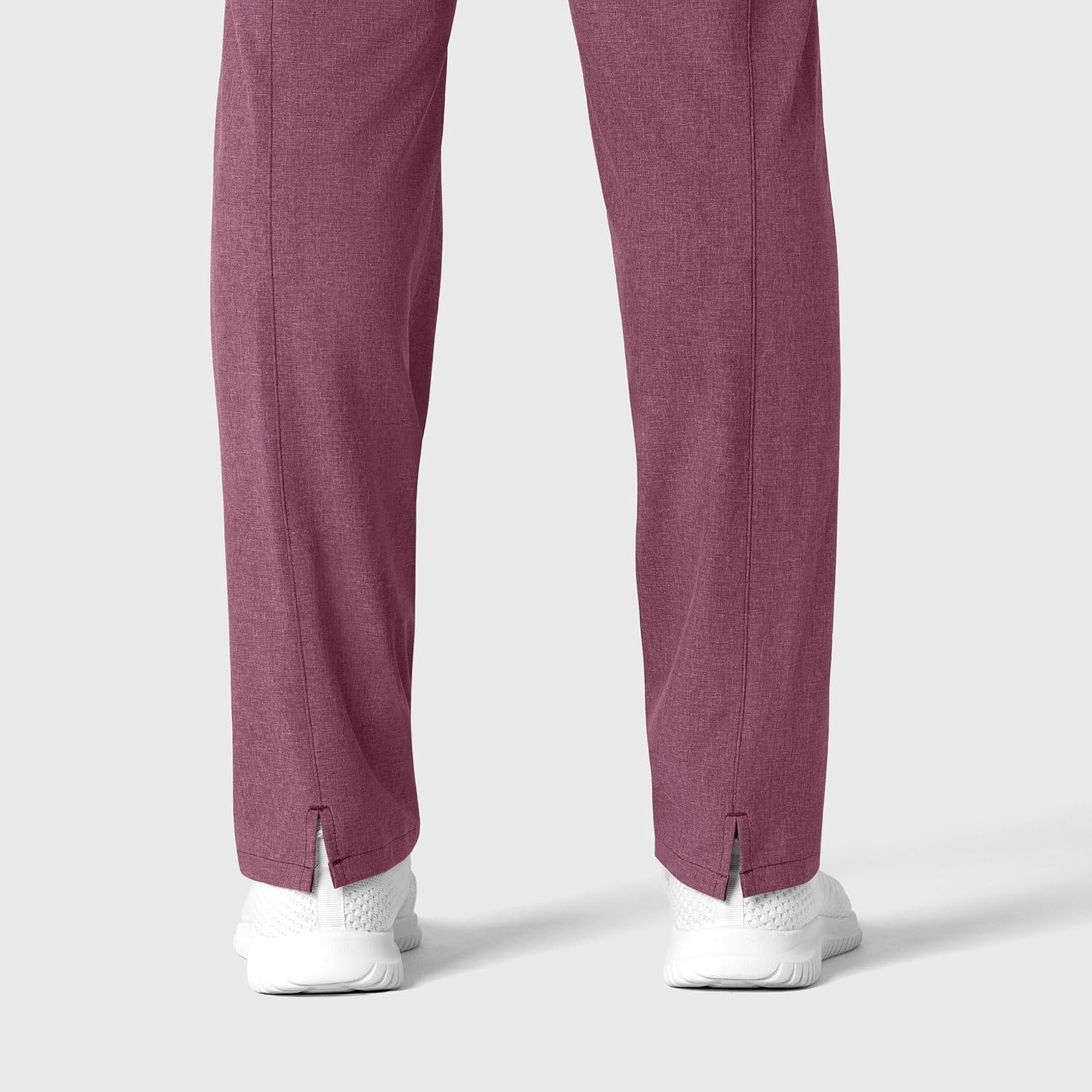 image:imageWink Renew Womens High Waist Slim Leg Scrub PantWine Heather