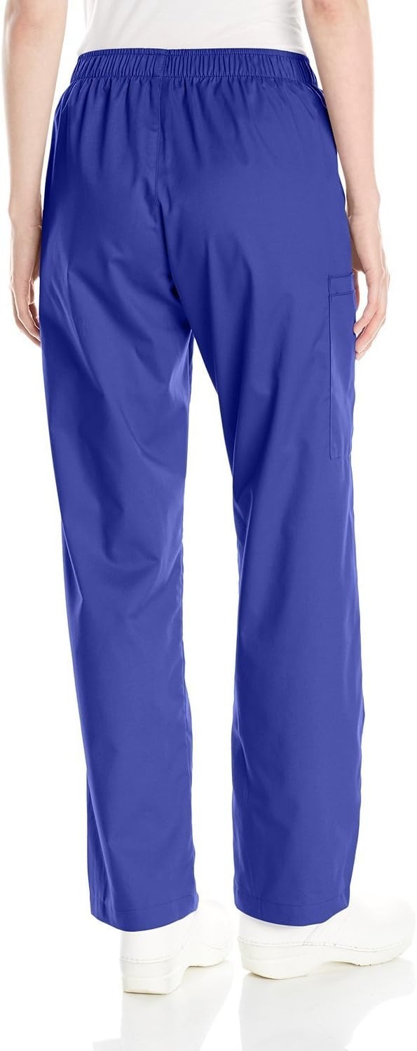 image:imageWink Scrubs for Women Boundless Classic Wide Leg Cargo Pants with Full Drawstring and 8 PocketsGalaxy Blue