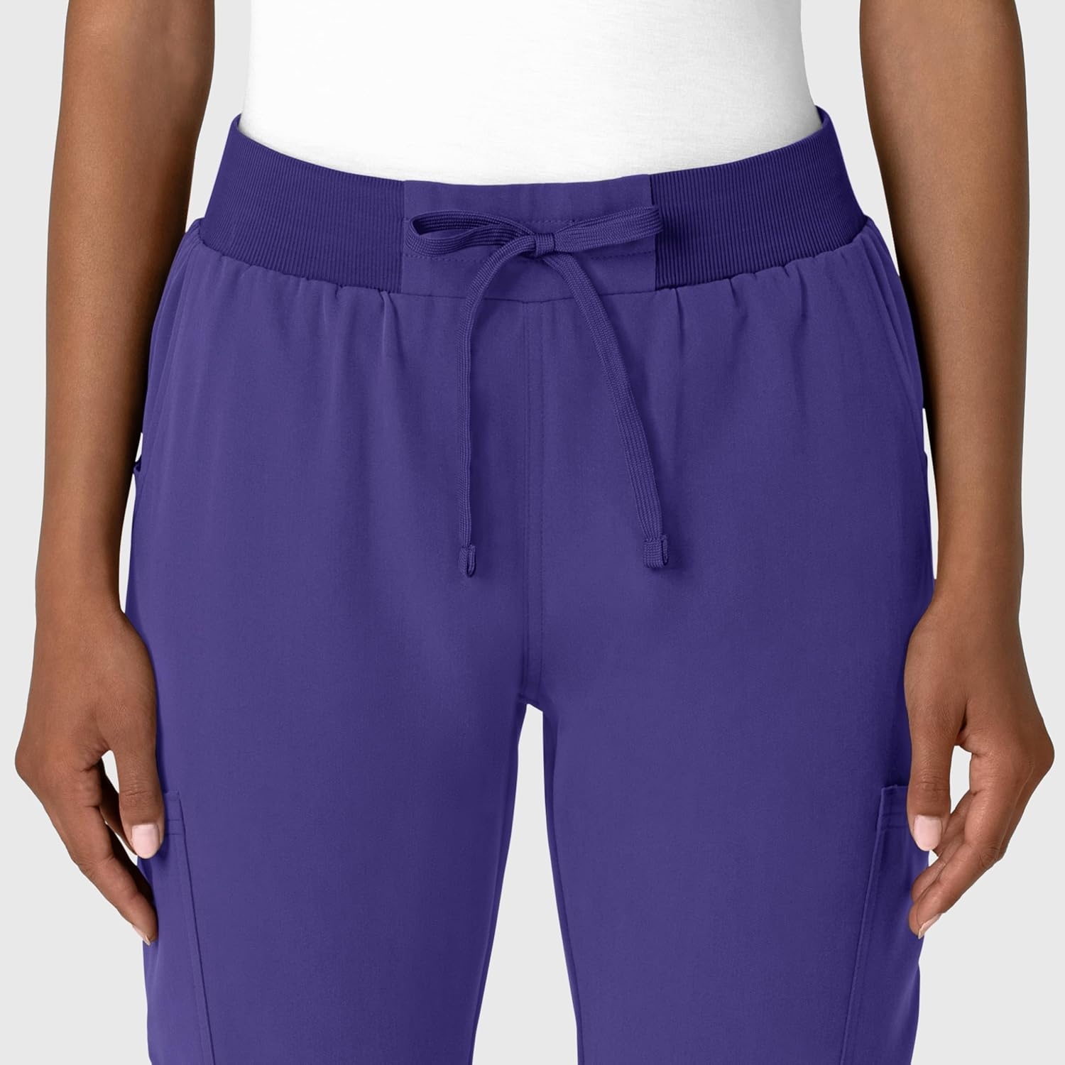 image:imageWink Womens Womens Jogger Utility Scrub PantGrape