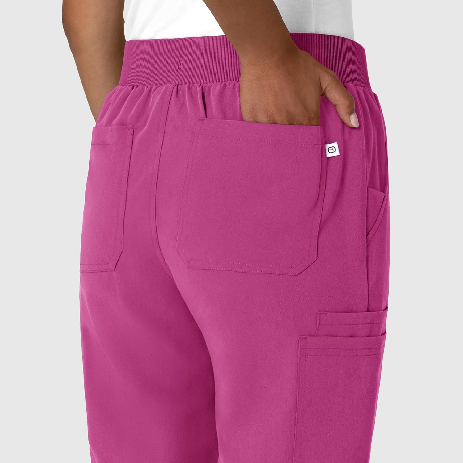 image:imageWink Womens Womens Jogger Utility Scrub PantRaspberry