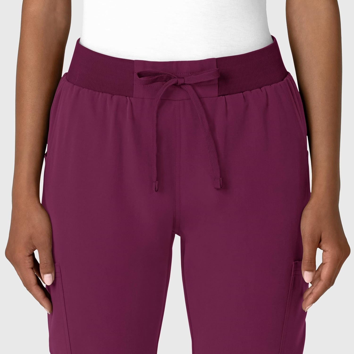 image:imageWink Womens Womens Jogger Utility Scrub PantWine
