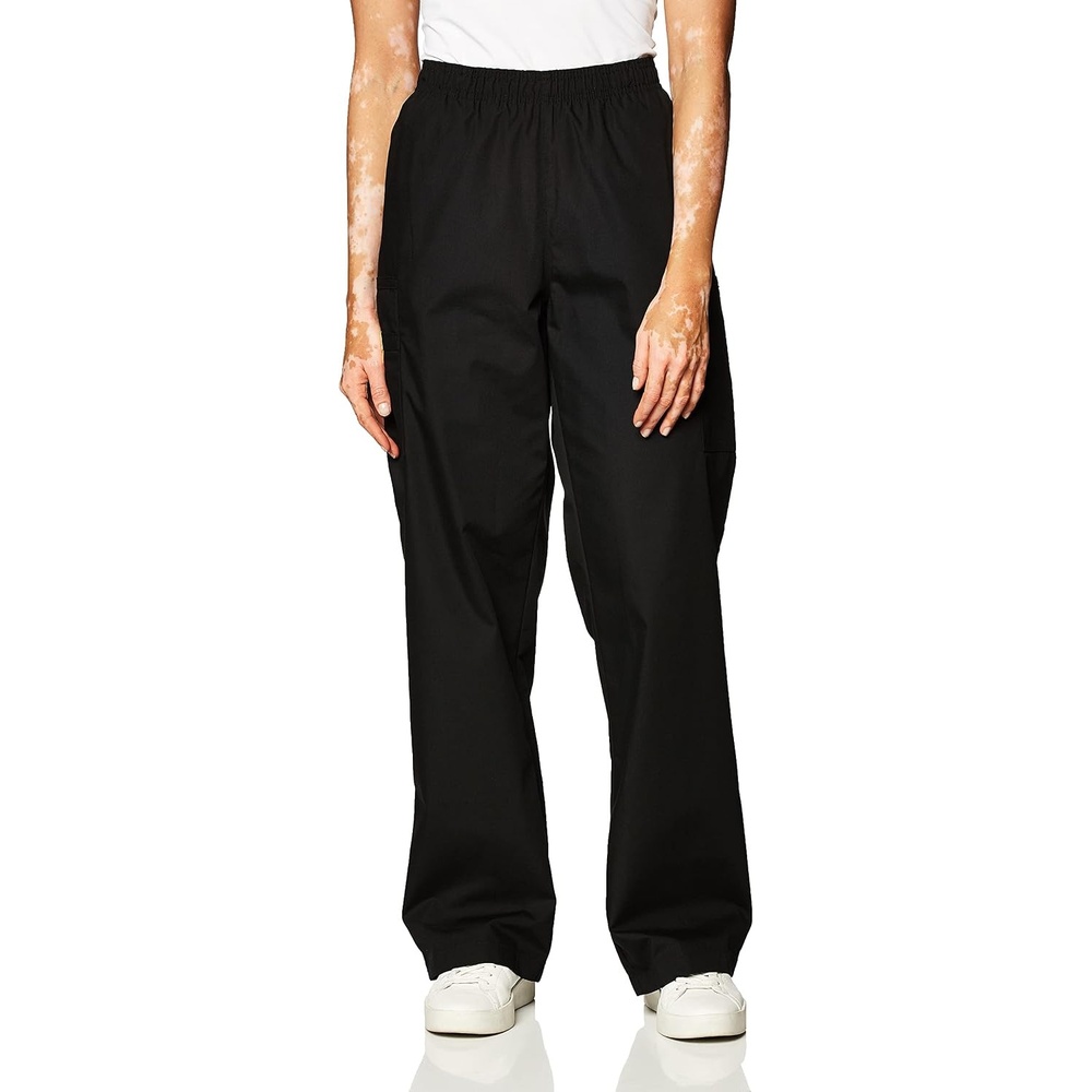 image:imageWINK Origins Quebec Womens Full Elastic Cargo Scrub PantBlack