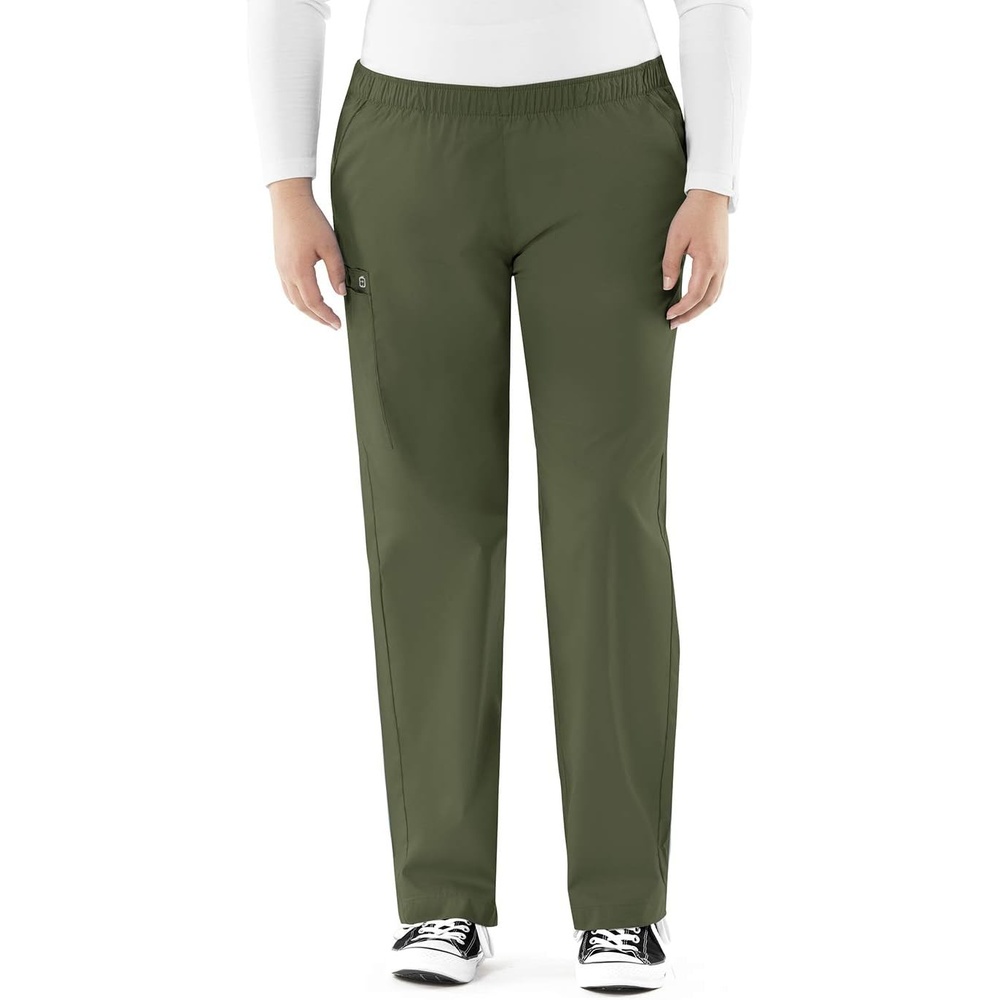 image:imageWINK Origins Quebec Womens Full Elastic Cargo Scrub PantOlive