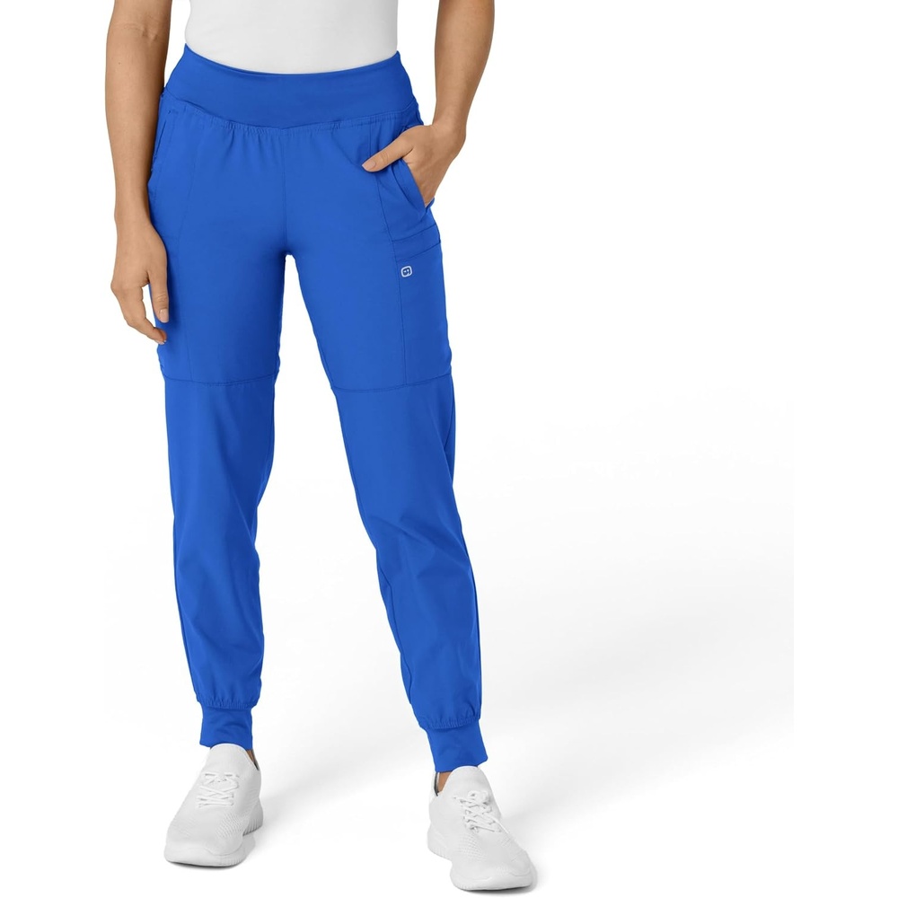 image:imageWINK Scrubs for Women W123 Comfort Waist Cargo Joggers Pants with 8 PocketsRoyal