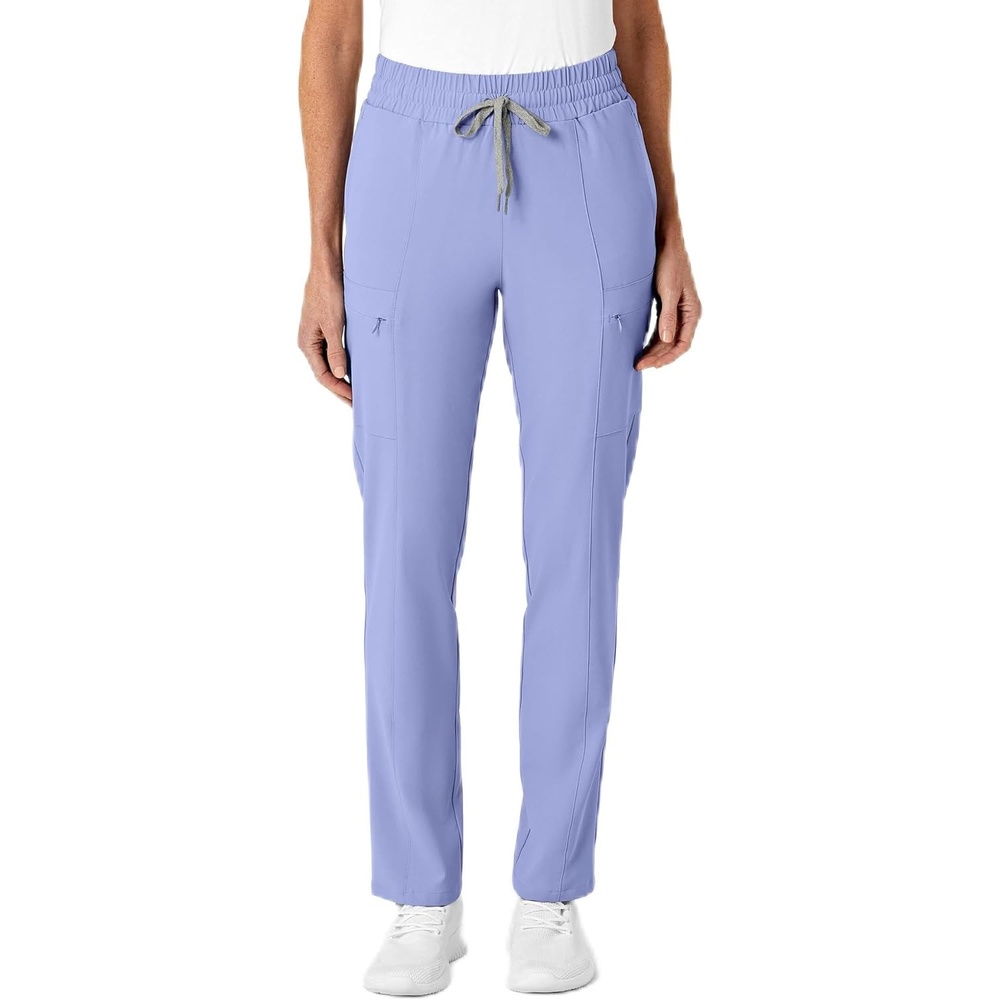 image:imageWink Renew Womens High Waist Slim Leg Scrub PantCeil Blue
