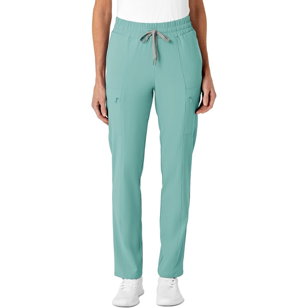 image:imageWink Renew Womens High Waist Slim Leg Scrub PantTurquoise