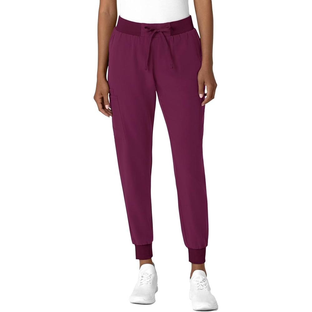 image:imageWink Womens Womens Jogger Utility Scrub PantWine