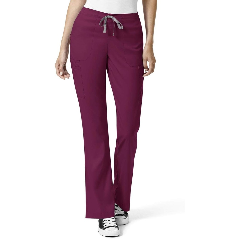 image:imageWomens Moderate Flare Leg Cargo Pant Wine