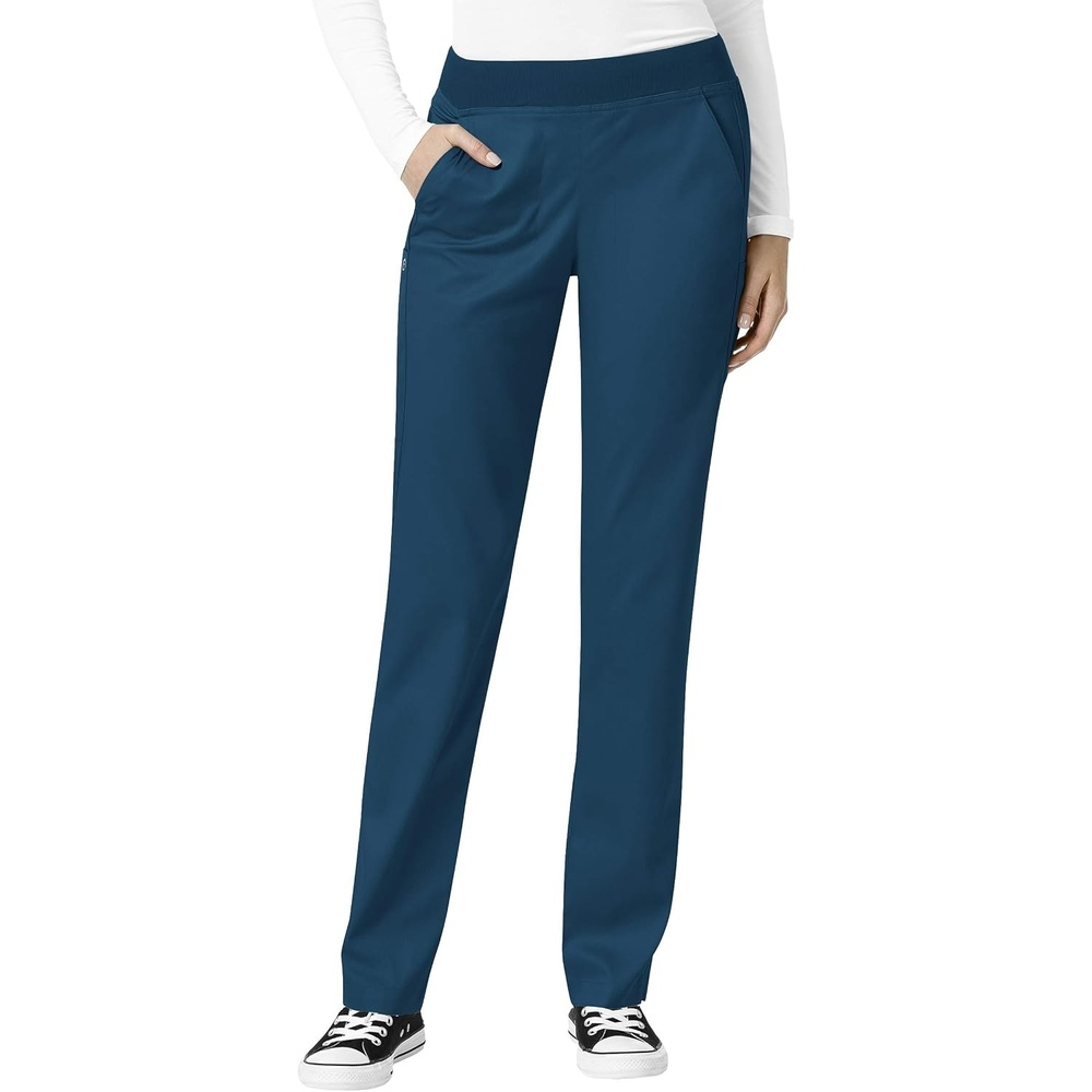 image:imageWonderWink Womens Knit Waist Cargo Scrub PantCaribbean