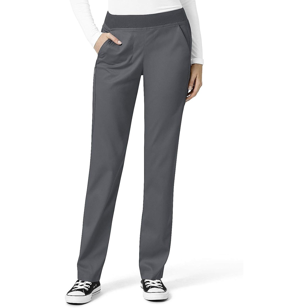 image:imageWonderWink Womens Knit Waist Cargo Scrub PantHunter