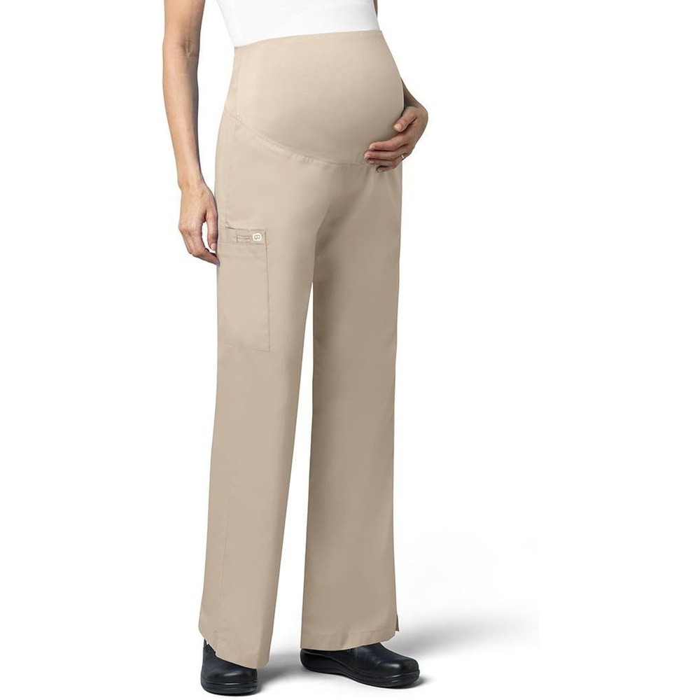 image:imageWonderWink Womens Wonderwork Scrubs for Maternity Cargo Scrub PantsKhaki