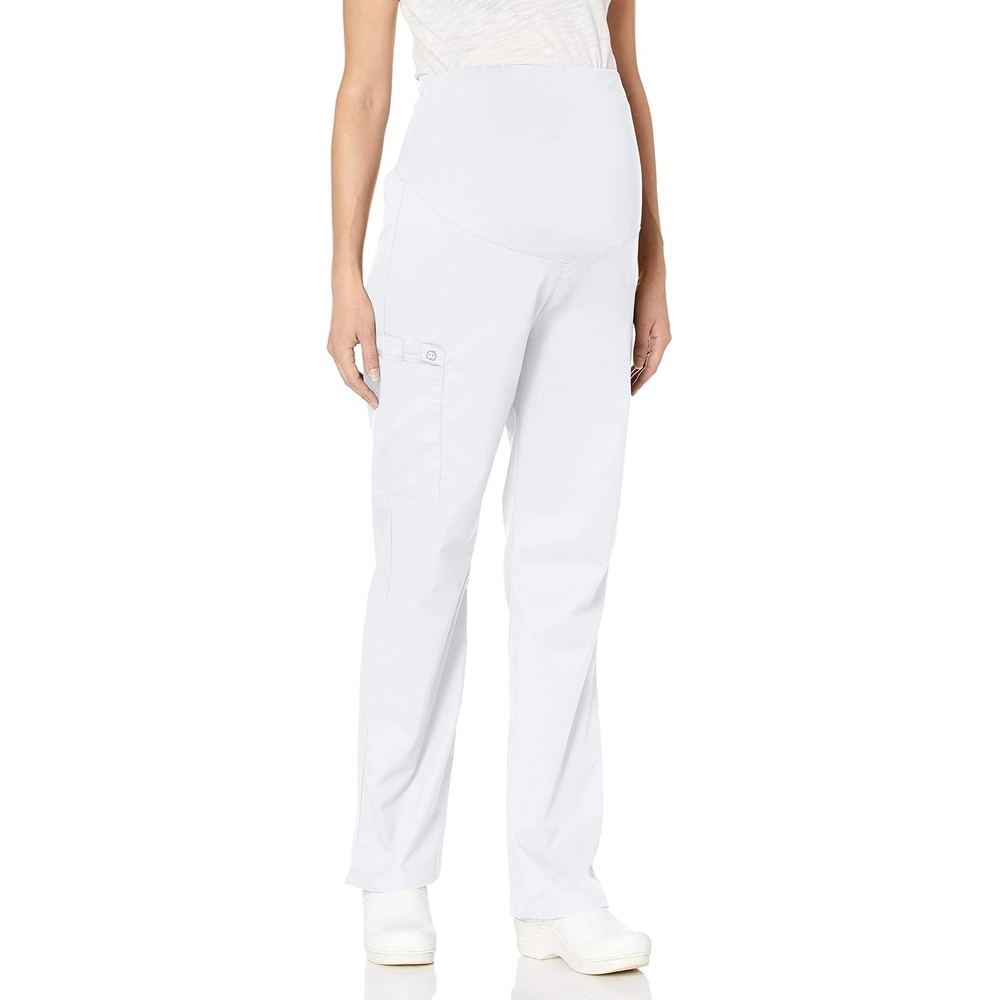 image:imageWonderWink Womens Wonderwork Scrubs for Maternity Cargo Scrub PantsWhite