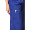 WINK Origins Quebec -Women’s Full Elastic Cargo Scrub Pant(Galaxy Blue)