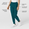 WINK Scrubs for Women, W123, Comfort Waist Cargo Joggers Pants with 8 Pockets(Caribbean Blue)