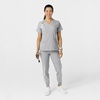 WINK Scrubs for Women, W123, Comfort Waist Cargo Joggers Pants with 8 Pockets(Grey)