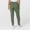 WINK Scrubs for Women, W123, Comfort Waist Cargo Joggers Pants with 8 Pockets(Olive)