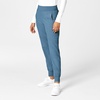 WINK Scrubs for Women, W123, Comfort Waist Cargo Joggers Pants with 8 Pockets(Pacific Blue)
