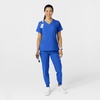 WINK Scrubs for Women, W123, Comfort Waist Cargo Joggers Pants with 8 Pockets(Royal)