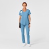 Wink Renew Women’s High Waist Slim Leg Scrub Pant(Bay Blue)
