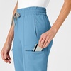 Wink Renew Women’s High Waist Slim Leg Scrub Pant(Bay Blue)