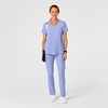 Wink Renew Women’s High Waist Slim Leg Scrub Pant(Ceil Blue)