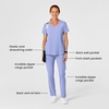Wink Renew Women’s High Waist Slim Leg Scrub Pant(Ceil Blue)