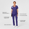 Wink Renew Women’s High Waist Slim Leg Scrub Pant(Grape)