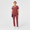 Wink Renew Women’s High Waist Slim Leg Scrub Pant(Ruby)
