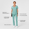 Wink Renew Women’s High Waist Slim Leg Scrub Pant(Turquoise)