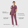 Wink Renew Women’s High Waist Slim Leg Scrub Pant(Wine Heather)