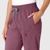 Wink Renew Women’s High Waist Slim Leg Scrub Pant(Wine Heather)