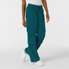 Wink Scrubs for Women, Boundless, Classic Wide Leg Cargo Pants with Full Drawstring and 8 Pockets(Caribbean)