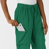 Wink Scrubs for Women, Boundless, Classic Wide Leg Cargo Pants with Full Drawstring and 8 Pockets(Hunter)