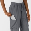 Wink Scrubs for Women, Boundless, Classic Wide Leg Cargo Pants with Full Drawstring and 8 Pockets(Pewter)