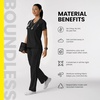 Wink Scrubs for Women, Boundless, Classic Wide Leg Cargo Pants with Full Drawstring and 8 Pockets(Ruby)