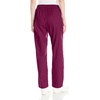 Wink Scrubs for Women, Boundless, Classic Wide Leg Cargo Pants with Full Drawstring and 8 Pockets(Wine)