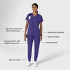 Wink Women’s Women’s Jogger Utility Scrub Pant(Grape)