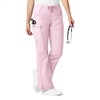WonderWink Women’s WonderFlex Grace Flare Leg Cargo Pant, Rose Blush, 2X