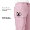WonderWink Women’s WonderFlex Grace Flare Leg Cargo Pant, Rose Blush, 2X