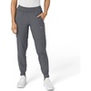 WINK Scrubs for Women, W123, Comfort Waist Cargo Joggers Pants with 8 Pockets(Pewter)