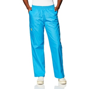 WINK Origins Quebec -Women’s Full Elastic Cargo Scrub Pant(Malibu Blue)