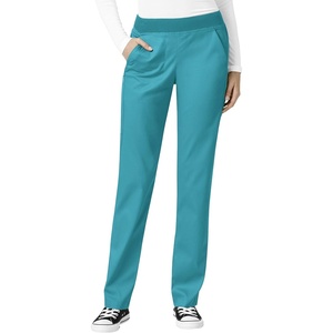 Wink PRO Women’s Knit Waist Cargo Scrub Pant(Teal Blue)