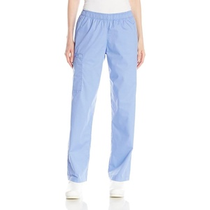 Wink Scrubs for Women, Boundless, Classic Wide Leg Cargo Pants with Full Drawstring and 8 Pockets(Ceil Blue)