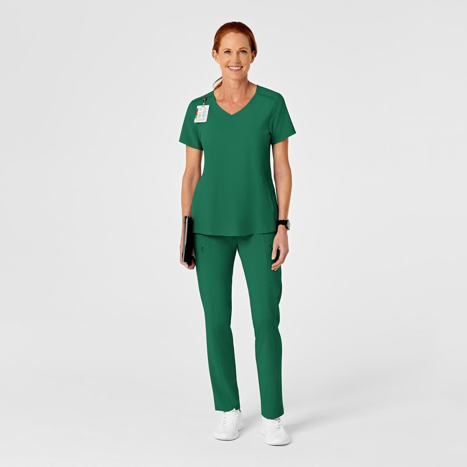 image:imageWINK Renew Womens High Waist Slim Leg Scrub PantHunter
