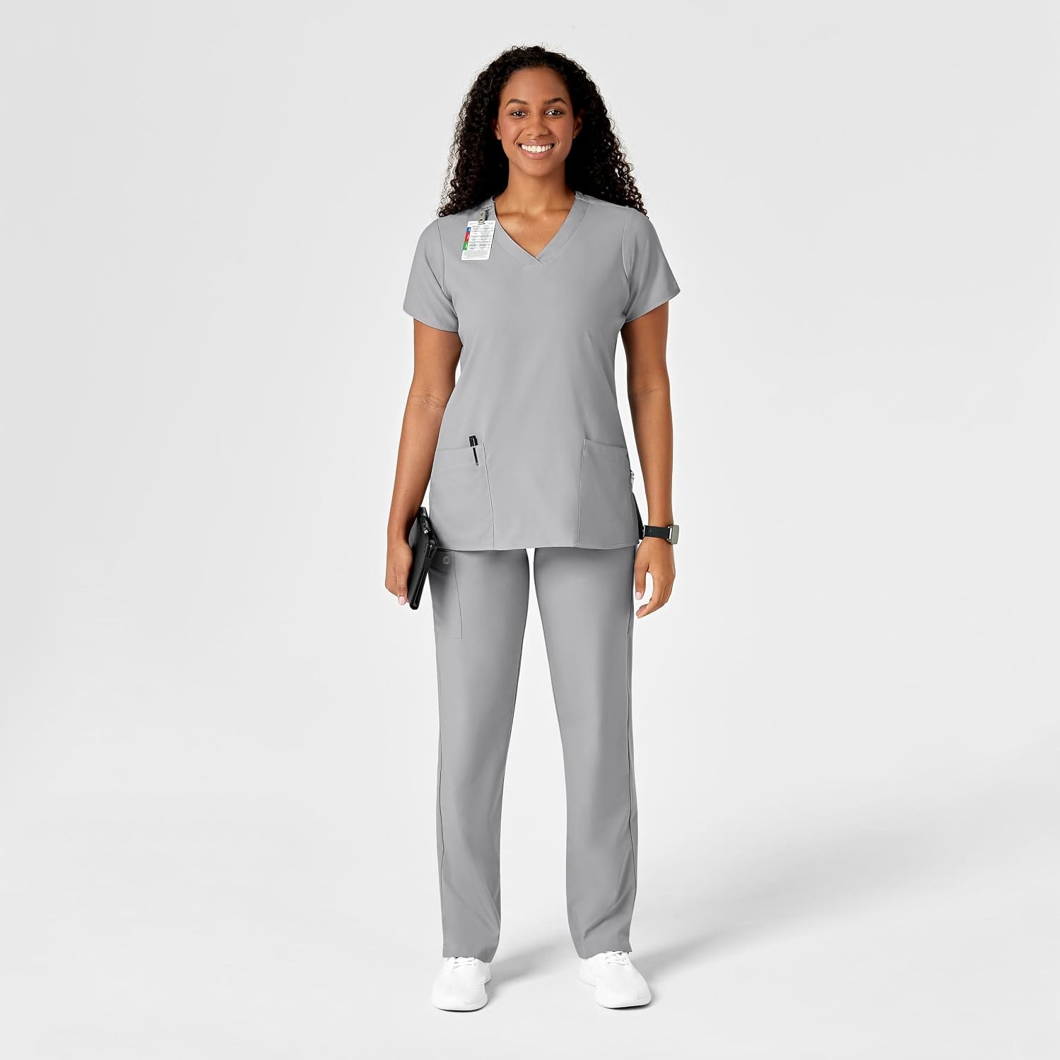image:imageWINK W123 Womens Drawstring Scrub PantGrey