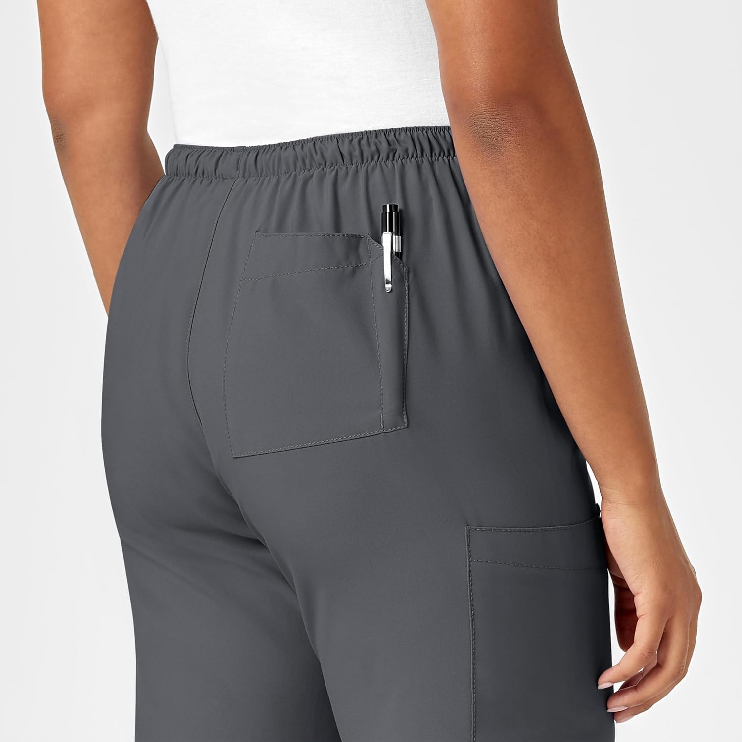 image:imageWINK W123 Womens Drawstring Scrub PantPewter